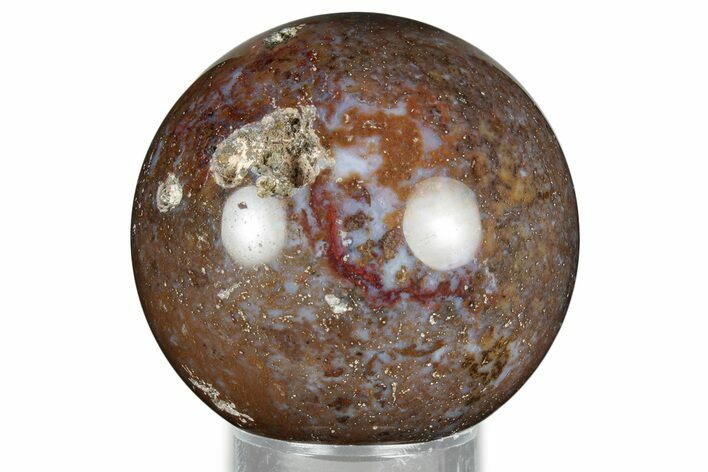 Colorful, Polished Ocean Wave Jasper Sphere - Madagascar #327410